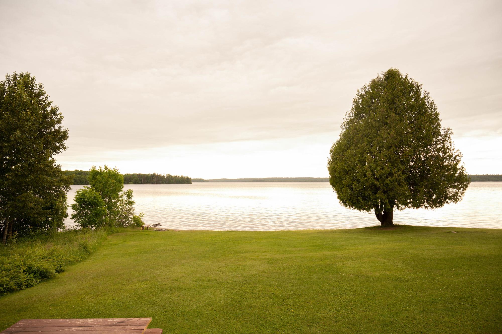 Relaxing cottage exterior view