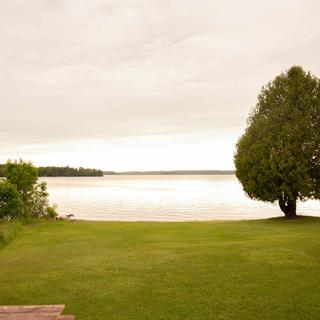 Relaxing cottage exterior view