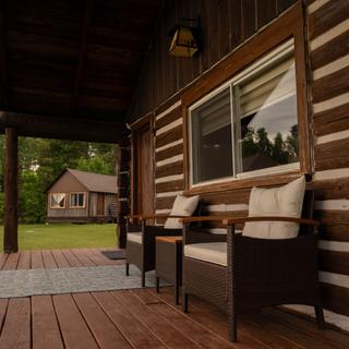 Front of cabin exterior