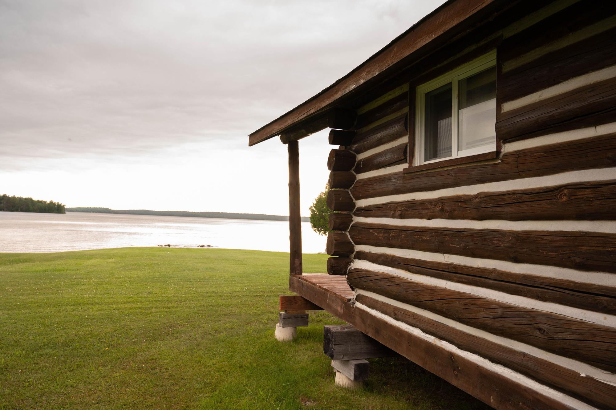 Cabin exterior from lake