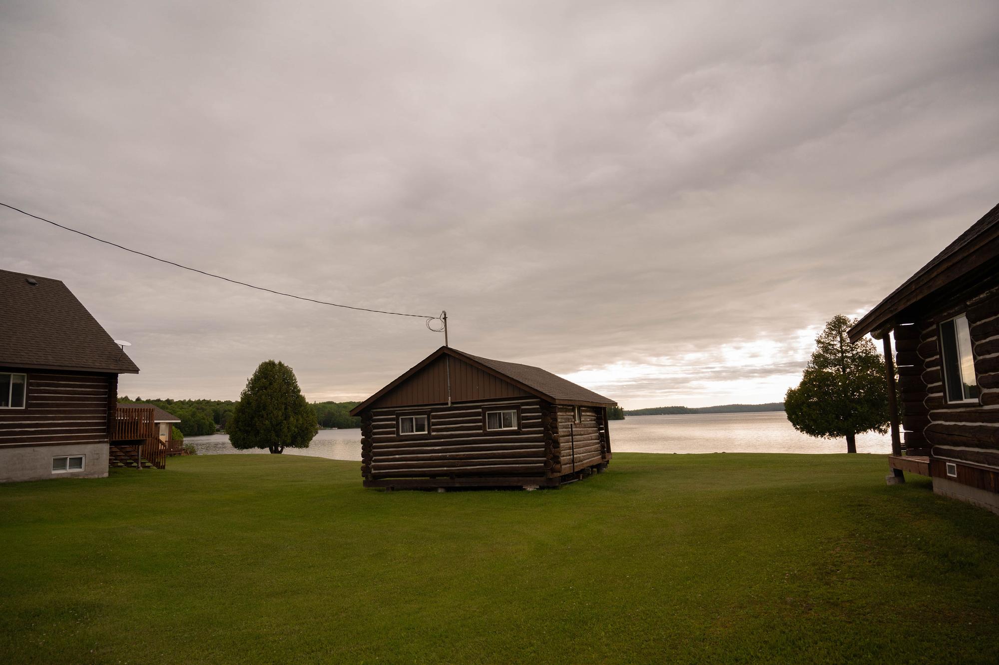 View of lake and dock