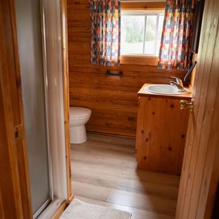 Cabin bathroom and sink