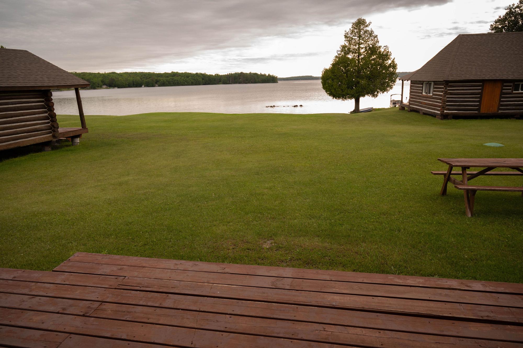 Deck overlooking the lake