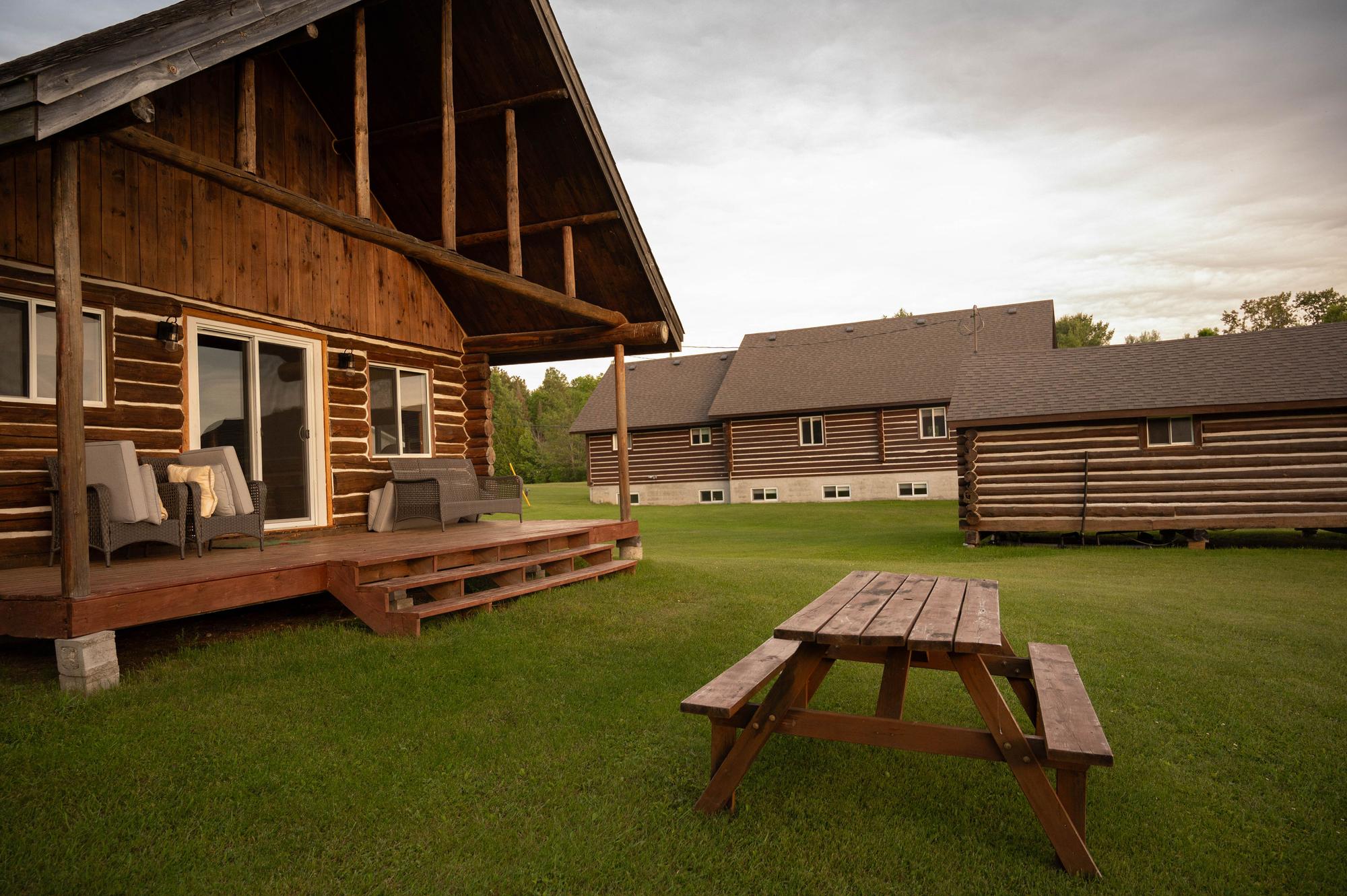 Exterior and picnic table