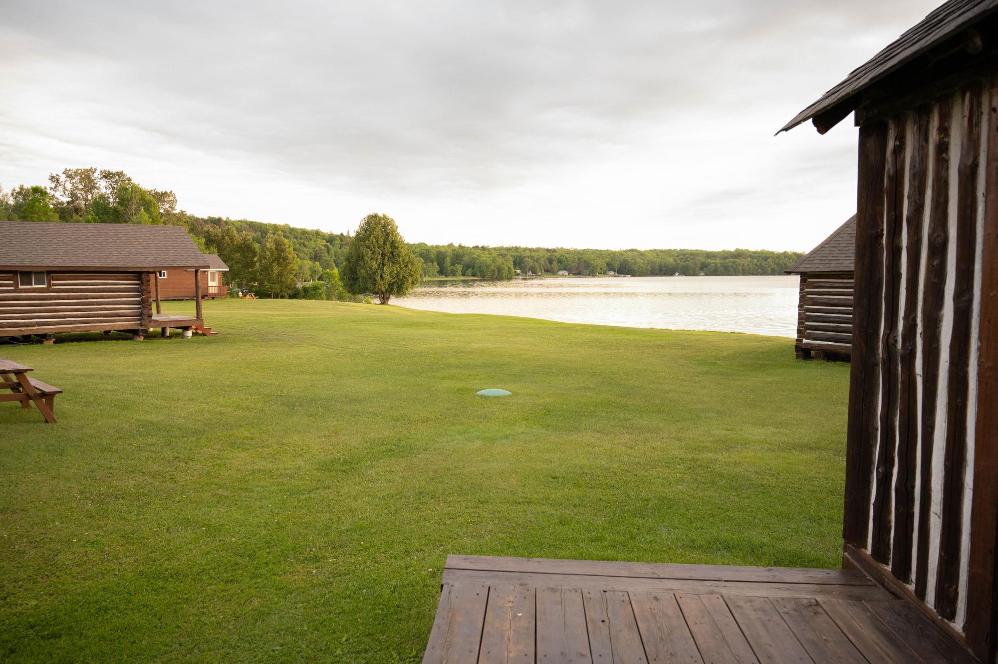 Wooden picnic table exterior