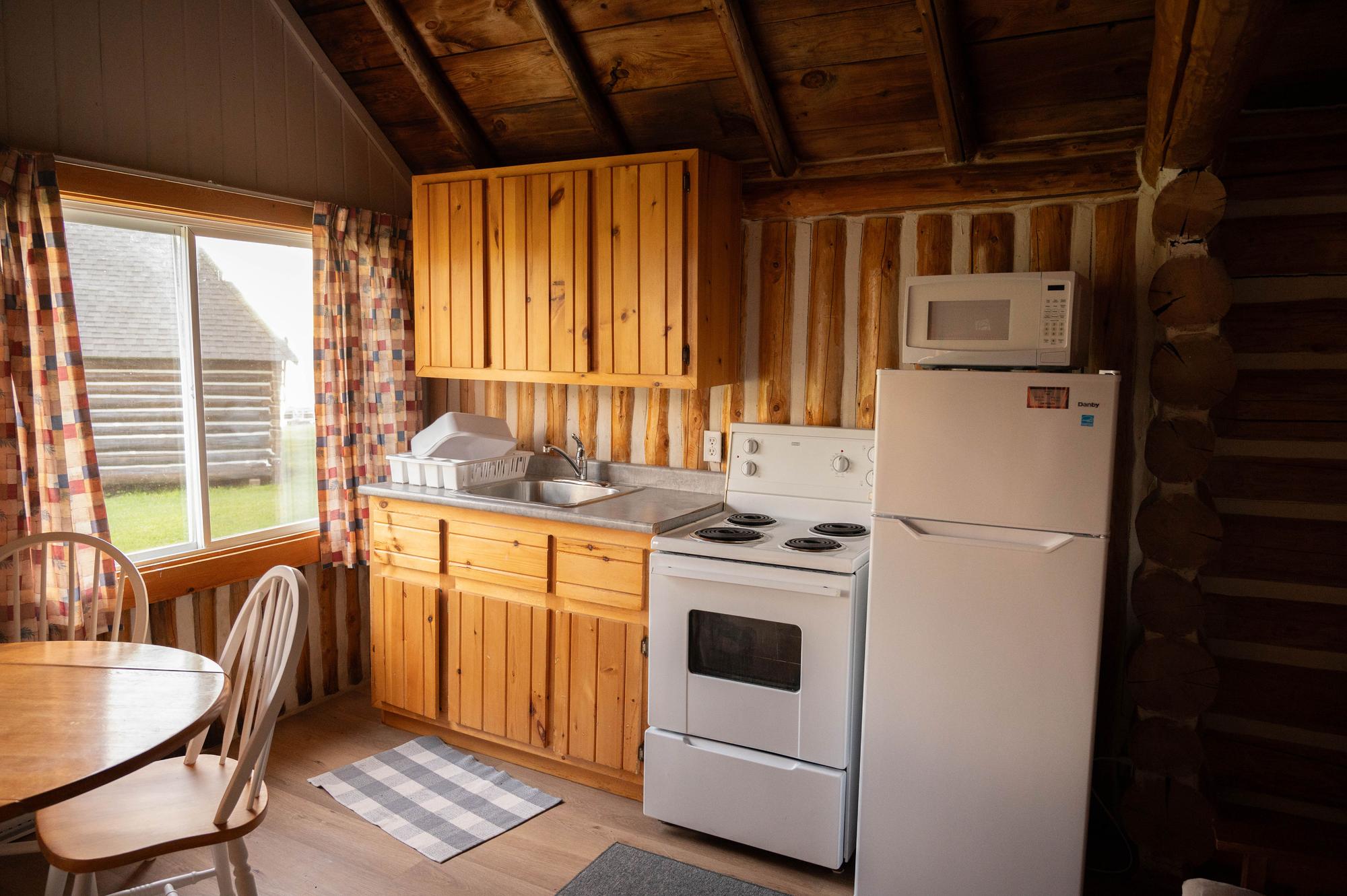 Kitchen area interior view