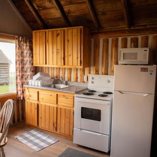 Kitchen area interior view