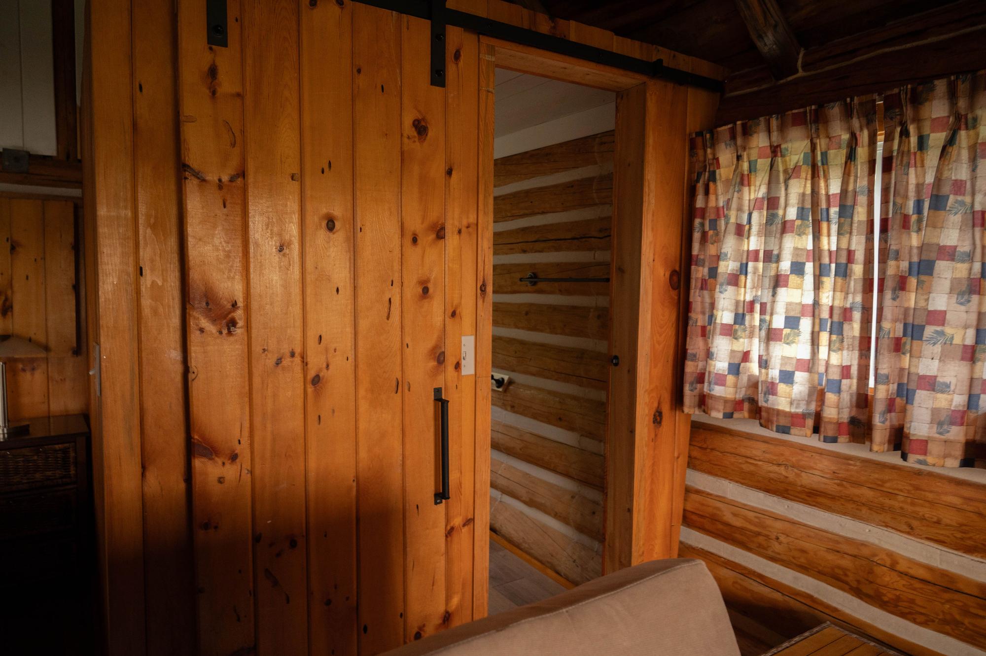 Wooden sliding door