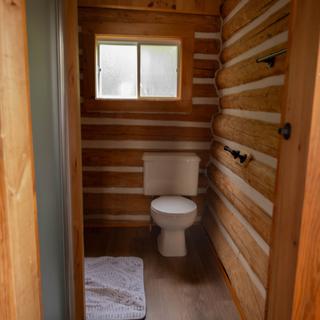 Bathroom toilet and shower