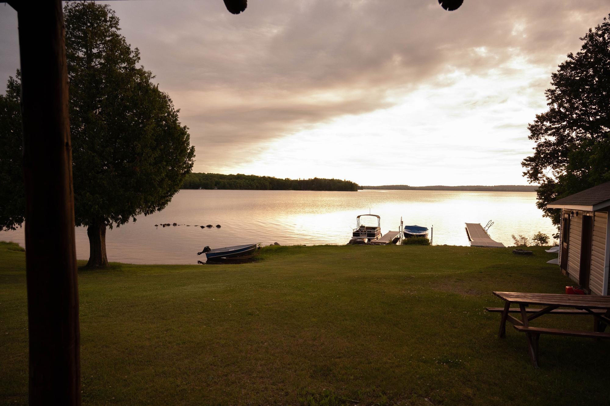 Lake view from cabin